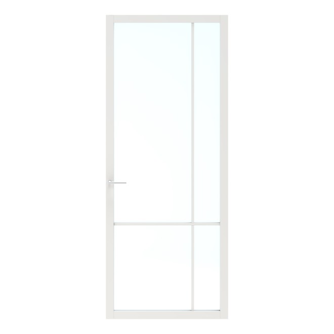 Binnendeur Skantrae SSL 14607 Blank Glas Wit Gelakt